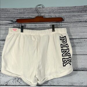 NWT-PINK-VICTORIA’S SECRET-White Boyfriend Short